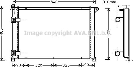 Prasco RTA2257 - Radiators, Motora dzesēšanas sistēma ps1.lv