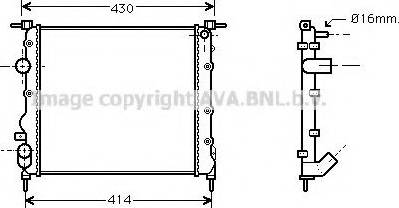 Prasco RT2261 - Radiators, Motora dzesēšanas sistēma ps1.lv