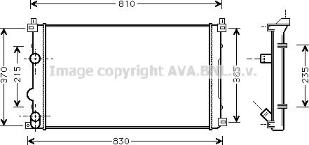 Prasco RTA2321 - Radiators, Motora dzesēšanas sistēma ps1.lv