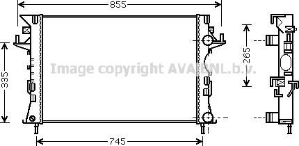 Prasco RTA2292 - Radiators, Motora dzesēšanas sistēma ps1.lv