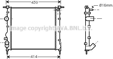 Prasco RTA2261 - Radiators, Motora dzesēšanas sistēma ps1.lv