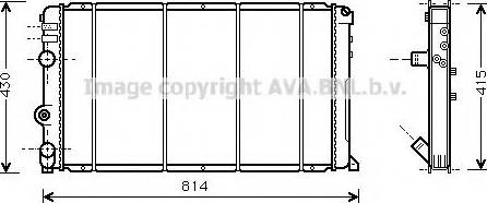 Prasco RTA2263 - Radiators, Motora dzesēšanas sistēma ps1.lv