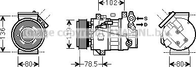 Prasco RTK620 - Kompresors, Gaisa kond. sistēma ps1.lv