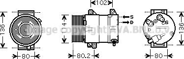 Prasco RTK383 - Kompresors, Gaisa kond. sistēma ps1.lv