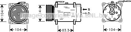 Prasco RTK244 - Kompresors, Gaisa kond. sistēma ps1.lv