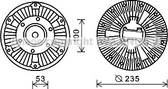 Prasco SCC031 - Sajūgs, Radiatora ventilators ps1.lv