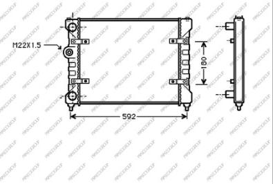 Prasco ST001R007 - Radiators, Motora dzesēšanas sistēma ps1.lv