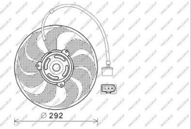 Prasco ST033F005 - Ventilators, Motora dzesēšanas sistēma ps1.lv