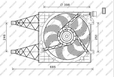 Prasco ST033F003 - Ventilators, Motora dzesēšanas sistēma ps1.lv