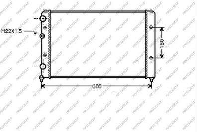 Prasco ST027R009 - Radiators, Motora dzesēšanas sistēma ps1.lv