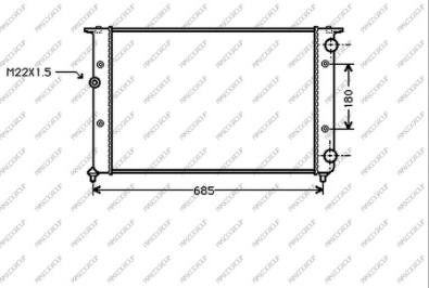 Prasco ST027R011 - Radiators, Motora dzesēšanas sistēma ps1.lv