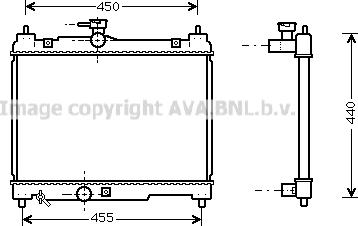 Prasco TOA2251 - Radiators, Motora dzesēšanas sistēma ps1.lv