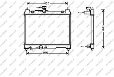 Prasco TY320R001 - Radiators, Motora dzesēšanas sistēma ps1.lv