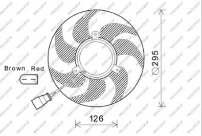 Prasco VG055F006 - Ventilators, Motora dzesēšanas sistēma ps1.lv