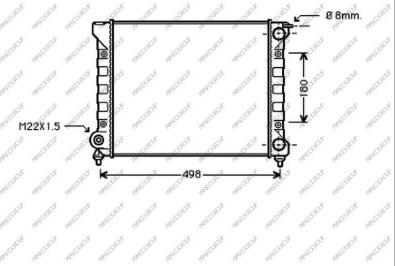 Prasco VG026R014 - Radiators, Motora dzesēšanas sistēma ps1.lv