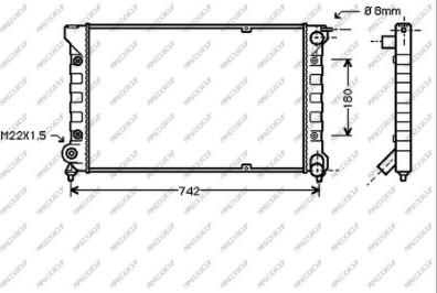 Prasco VG028R003 - Radiators, Motora dzesēšanas sistēma ps1.lv