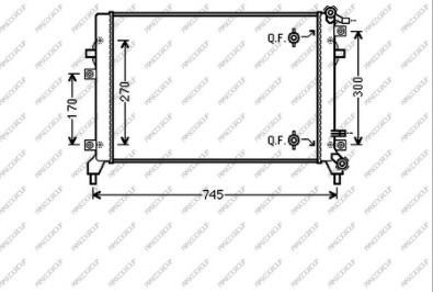 Prasco VG809R007 - Radiators, Motora dzesēšanas sistēma ps1.lv