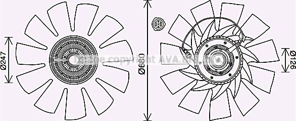 Prasco VLF088 - Ventilators, Motora dzesēšanas sistēma ps1.lv