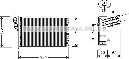 Prasco VN6173 - Siltummainis, Salona apsilde ps1.lv