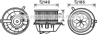 Prasco VN8337 - Elektromotors, Salona ventilācija ps1.lv