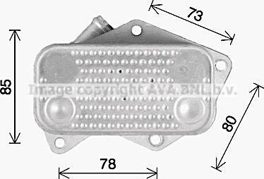 Prasco VN3429 - Eļļas radiators, Motoreļļa ps1.lv