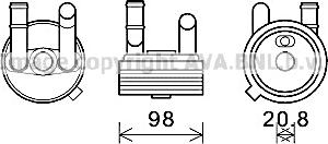 Prasco VN3396 - Eļļas radiators, Automātiskā pārnesumkārba ps1.lv