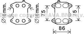 Prasco VN3388 - Eļļas radiators, Motoreļļa ps1.lv