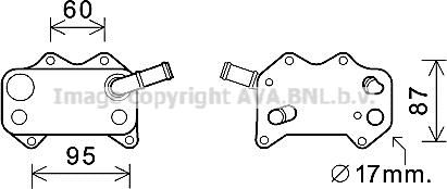 Prasco VN3329 - Eļļas radiators, Motoreļļa ps1.lv