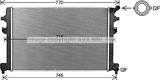 Prasco VN2426 - Radiators, Motora dzesēšanas sistēma ps1.lv