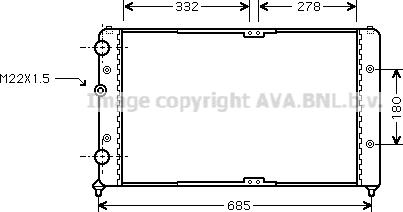 Prasco VN2191 - Radiators, Motora dzesēšanas sistēma ps1.lv