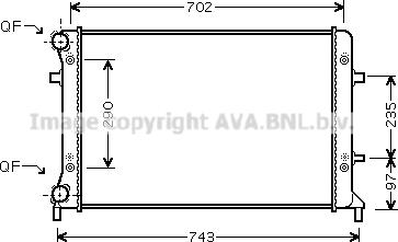 Prasco VN2228 - Radiators, Motora dzesēšanas sistēma ps1.lv