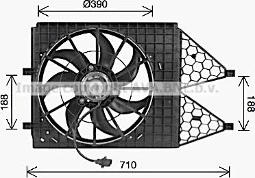 Prasco VN7545 - Ventilators, Motora dzesēšanas sistēma ps1.lv