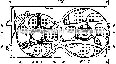 Prasco VN7514 - Ventilators, Motora dzesēšanas sistēma ps1.lv