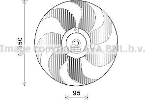 Prasco VN7511 - Ventilators, Motora dzesēšanas sistēma ps1.lv