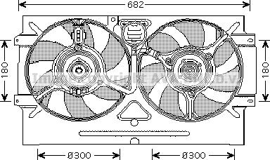 Prasco VN7518 - Ventilators, Motora dzesēšanas sistēma ps1.lv