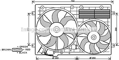 Prasco VN7529 - Ventilators, Motora dzesēšanas sistēma ps1.lv