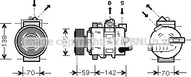Prasco VNK284 - Kompresors, Gaisa kond. sistēma ps1.lv