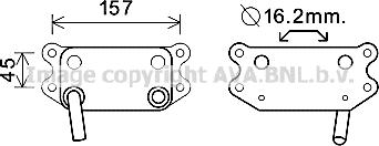 Prasco VO3154 - Eļļas radiators, Motoreļļa ps1.lv