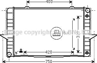 Prasco VO2092 - Radiators, Motora dzesēšanas sistēma ps1.lv