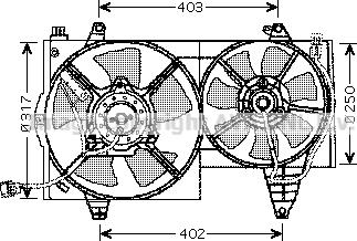 Prasco VO7505 - Ventilators, Motora dzesēšanas sistēma ps1.lv