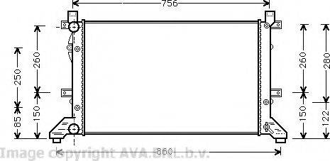 Prasco VW2155 - Radiators, Motora dzesēšanas sistēma ps1.lv