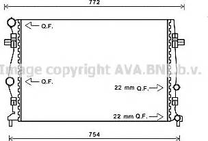 Prasco VW2343 - Radiators, Motora dzesēšanas sistēma ps1.lv