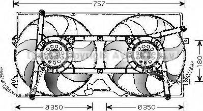 Prasco VW7504 - Ventilators, Motora dzesēšanas sistēma ps1.lv