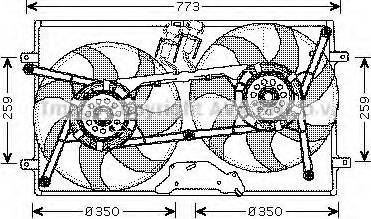 Prasco VW7505 - Ventilators, Motora dzesēšanas sistēma ps1.lv