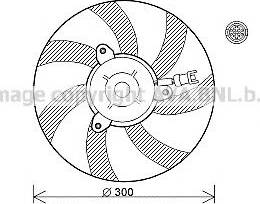 Prasco VW7527 - Ventilators, Motora dzesēšanas sistēma ps1.lv