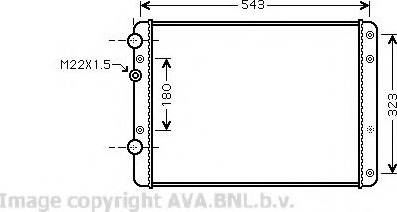 Prasco VWA2249 - Radiators, Motora dzesēšanas sistēma ps1.lv