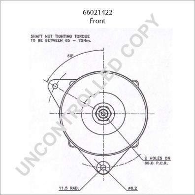 Prestolite Electric 66021422 - Ģenerators ps1.lv