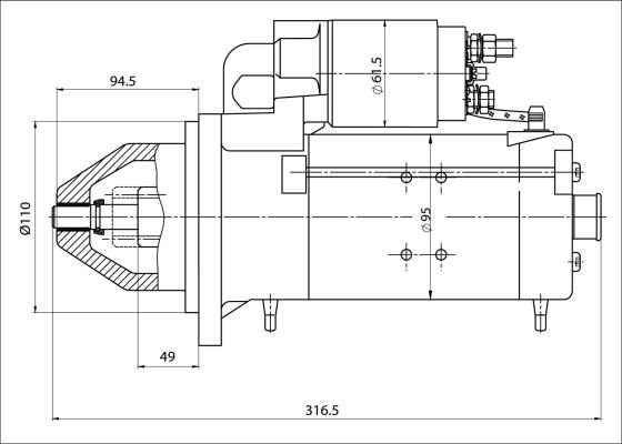 Prestolite Electric 861035 - Starteris ps1.lv