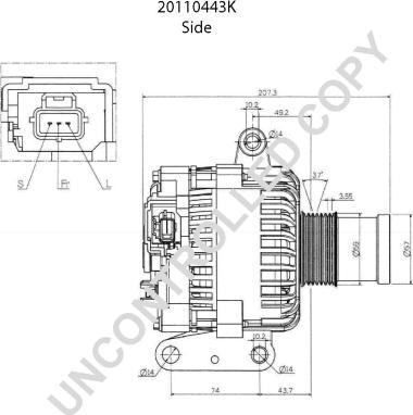 Prestolite Electric 20110443K - Ģenerators ps1.lv