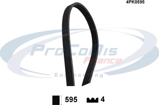 Procodis France 4PK0595 - Ķīļrievu siksna ps1.lv